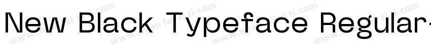 New Black Typeface Regular字体转换